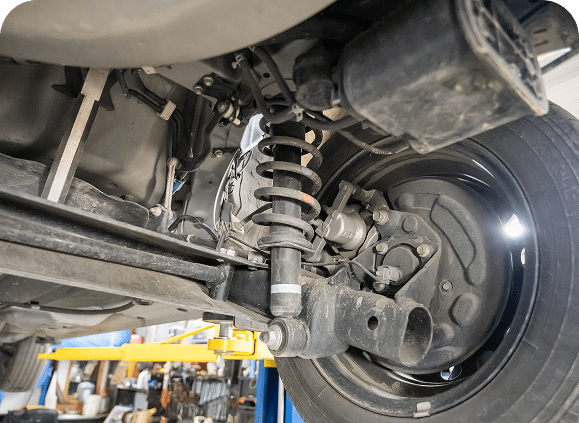 Car suspension system and wheel detail